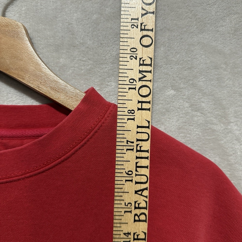 Jansport University Wisconsin Custom Sweatshirt Men's S Red Cropped Crewneck - Picture 7 of 7